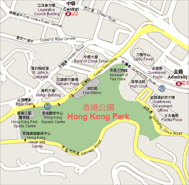 香港公園點去｜香港公園交通一覽表+泊車地點