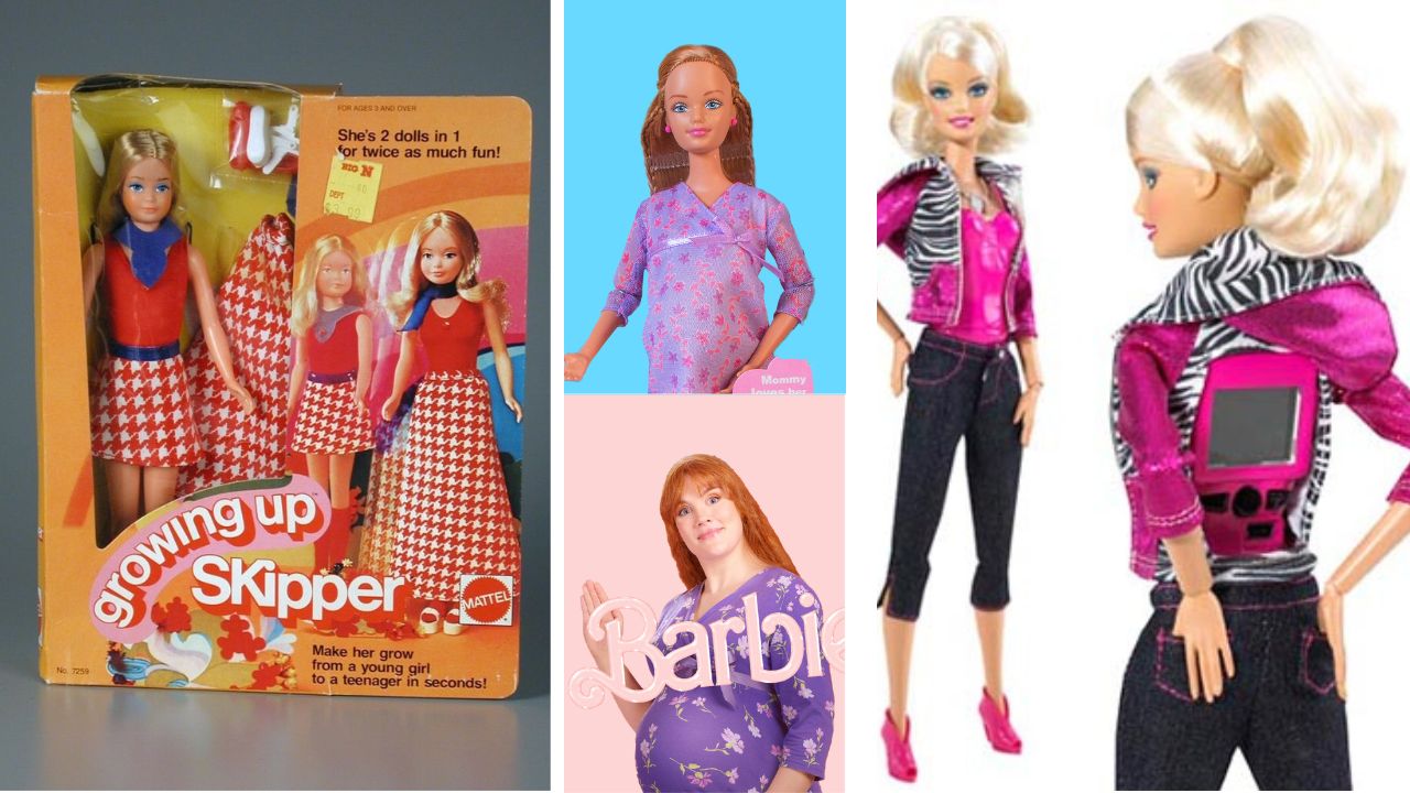 Barbie芭比片尾彩蛋丨1. 多個停產版本芭比娃娃