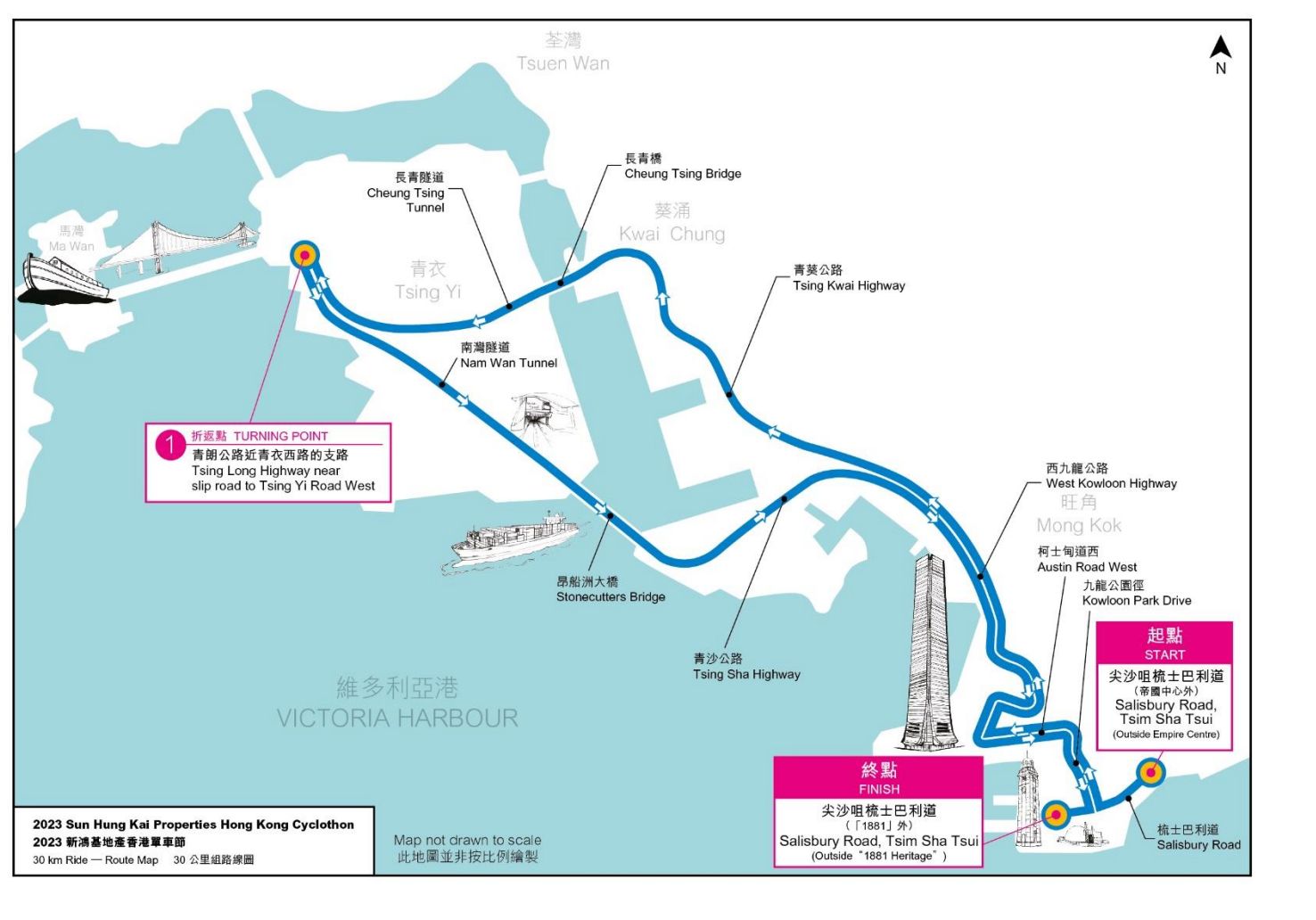 香港單車節2023丨路線圖