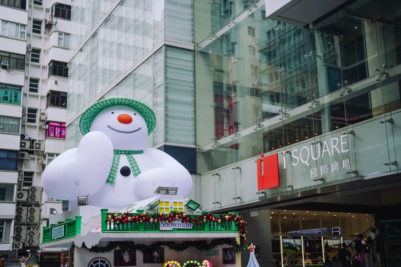 尖沙咀聖誕2023 iSQUAREx《The Snowman》6米巨型雪人9大打卡