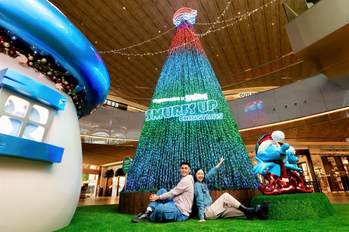 東涌聖誕好去處 3丨8米高「燈光動感聖誕樹」