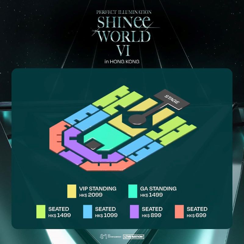 SHINee演唱會香港2024｜1.31購票連結、發售日期、門票、座位表