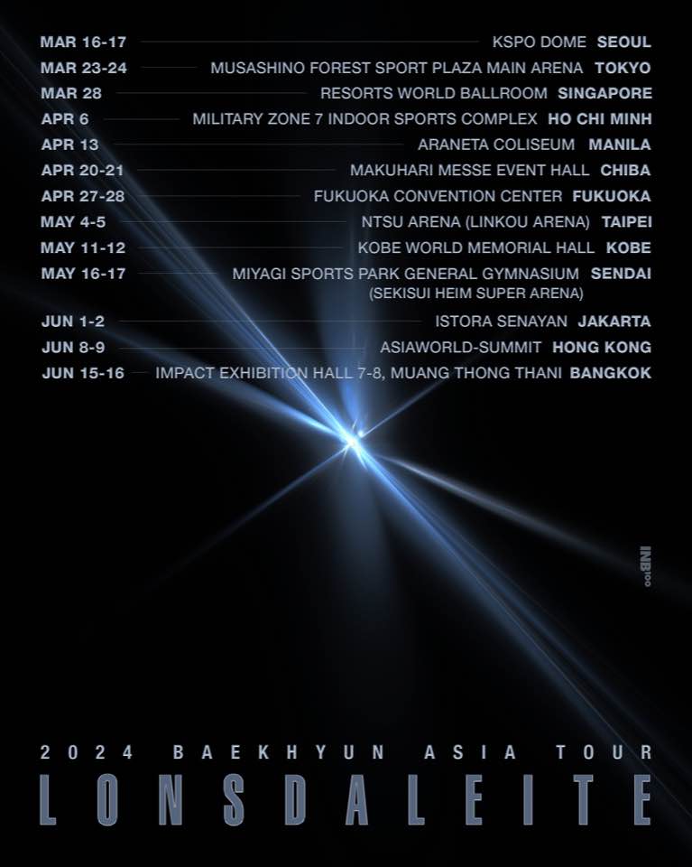 邊伯賢演唱會香港2024｜購票連結、發售日期、門票、座位表